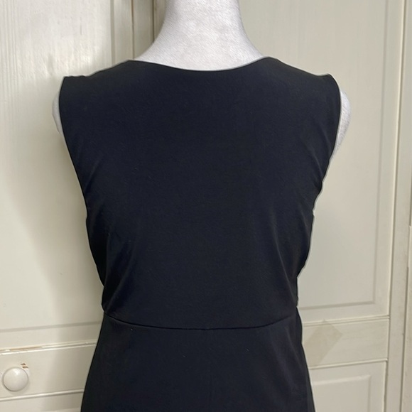 Thalia Sodi Black Sheath Knee Length Dress with Belt Accent Women's Size S - Picture 6 of 11